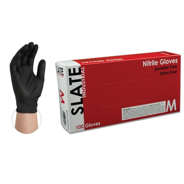 Slate Black Nitrile Gloves (Case) - PSTS